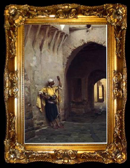 framed  unknow artist Arab or Arabic people and life. Orientalism oil paintings 436, ta009-2